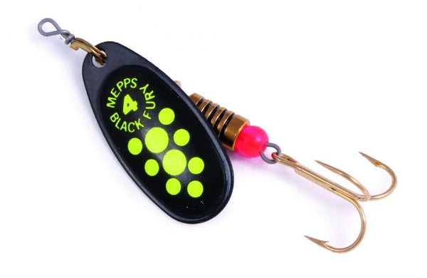 Black Fury Chartreuse Dot