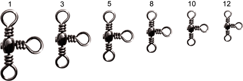 Cross Line Swivel Nickel Black