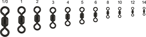 Stainless Steel Crane Swivel - Nickel Black