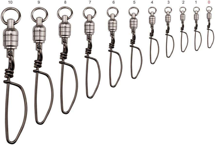 Stainless Steel Ball Bearing Swivel with 1 Welded Ring and Tournament Snap